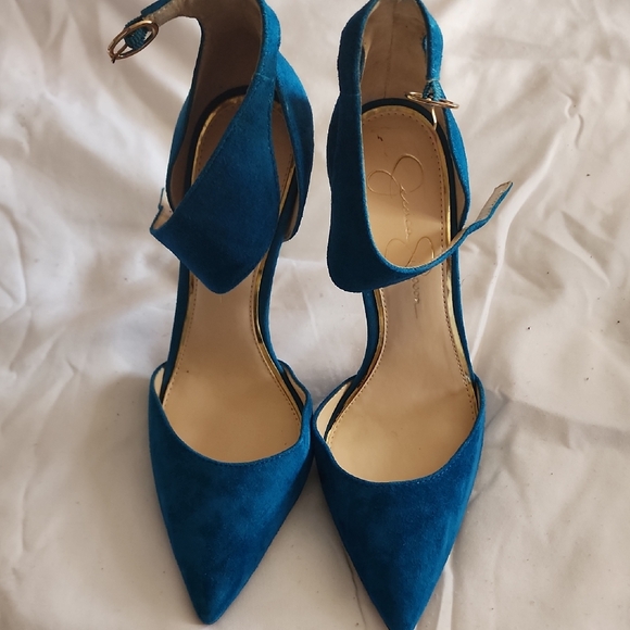 Jessica Simpson Vibrant Blue Heels - Picture 1 of 4